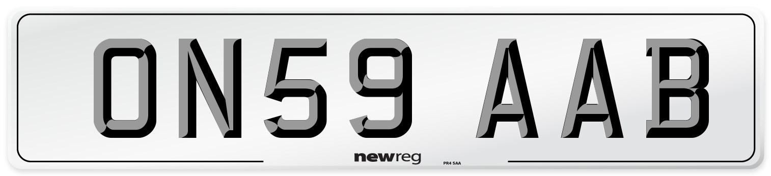 ON59 AAB Number Plate from New Reg